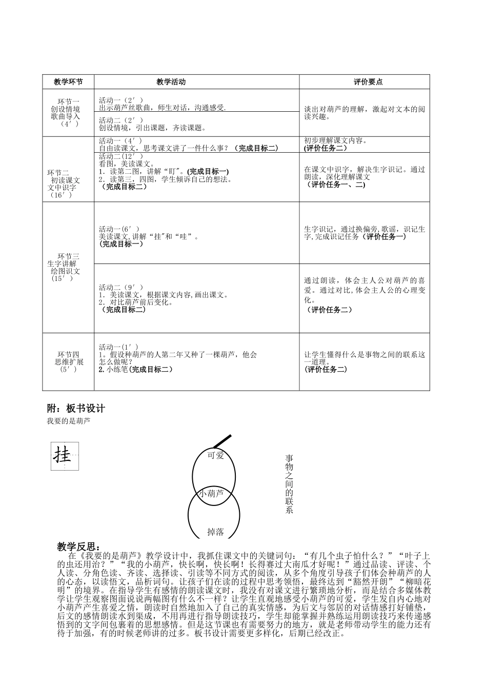 《我要的是葫芦》基于标准的教学设计-3_第2页