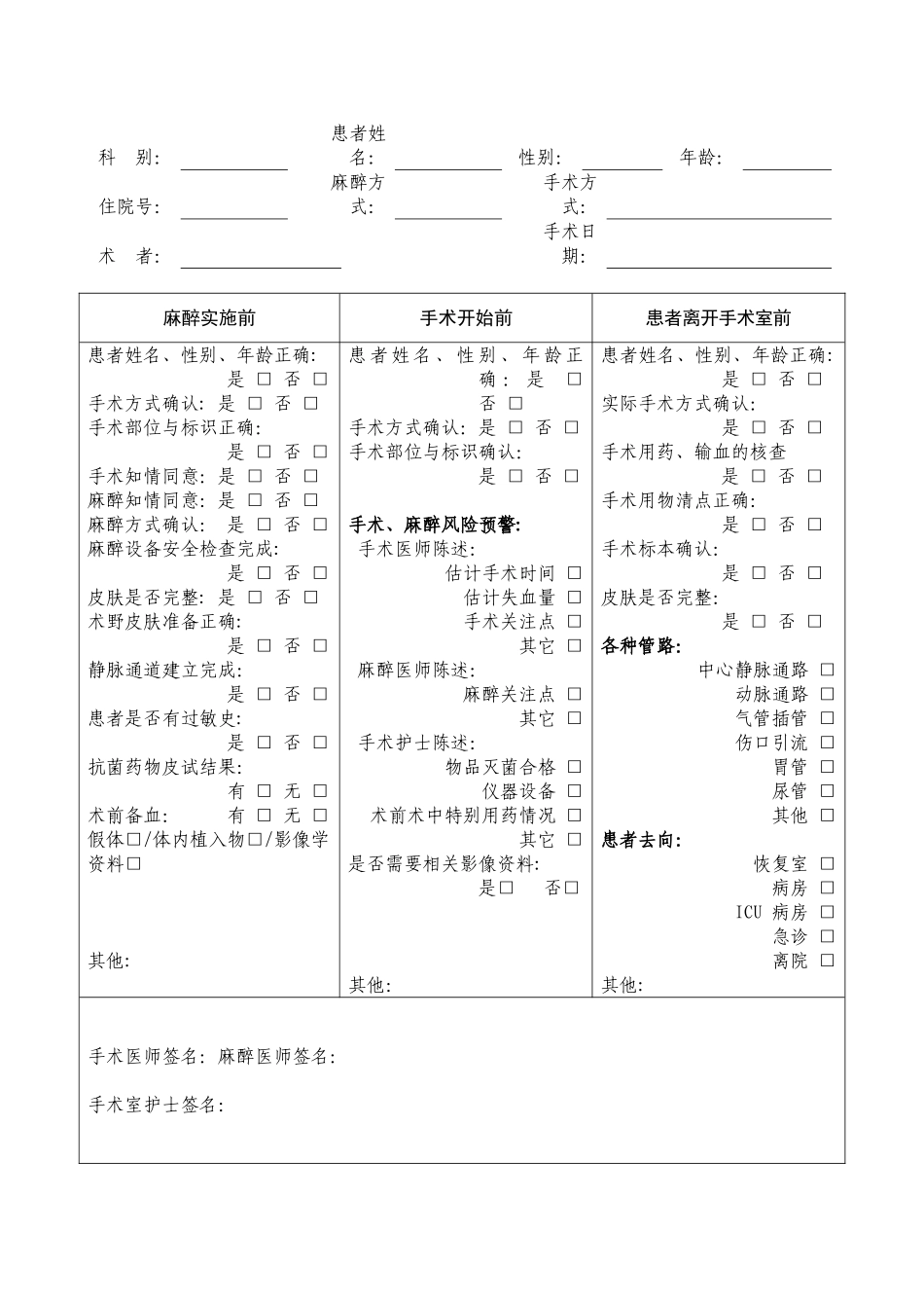 《手术安全核查制度》和《手术风险评估制度》_第3页