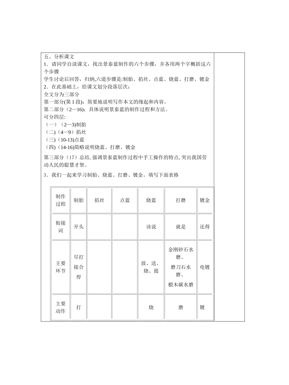 《景泰蓝的制作》教案_第2页