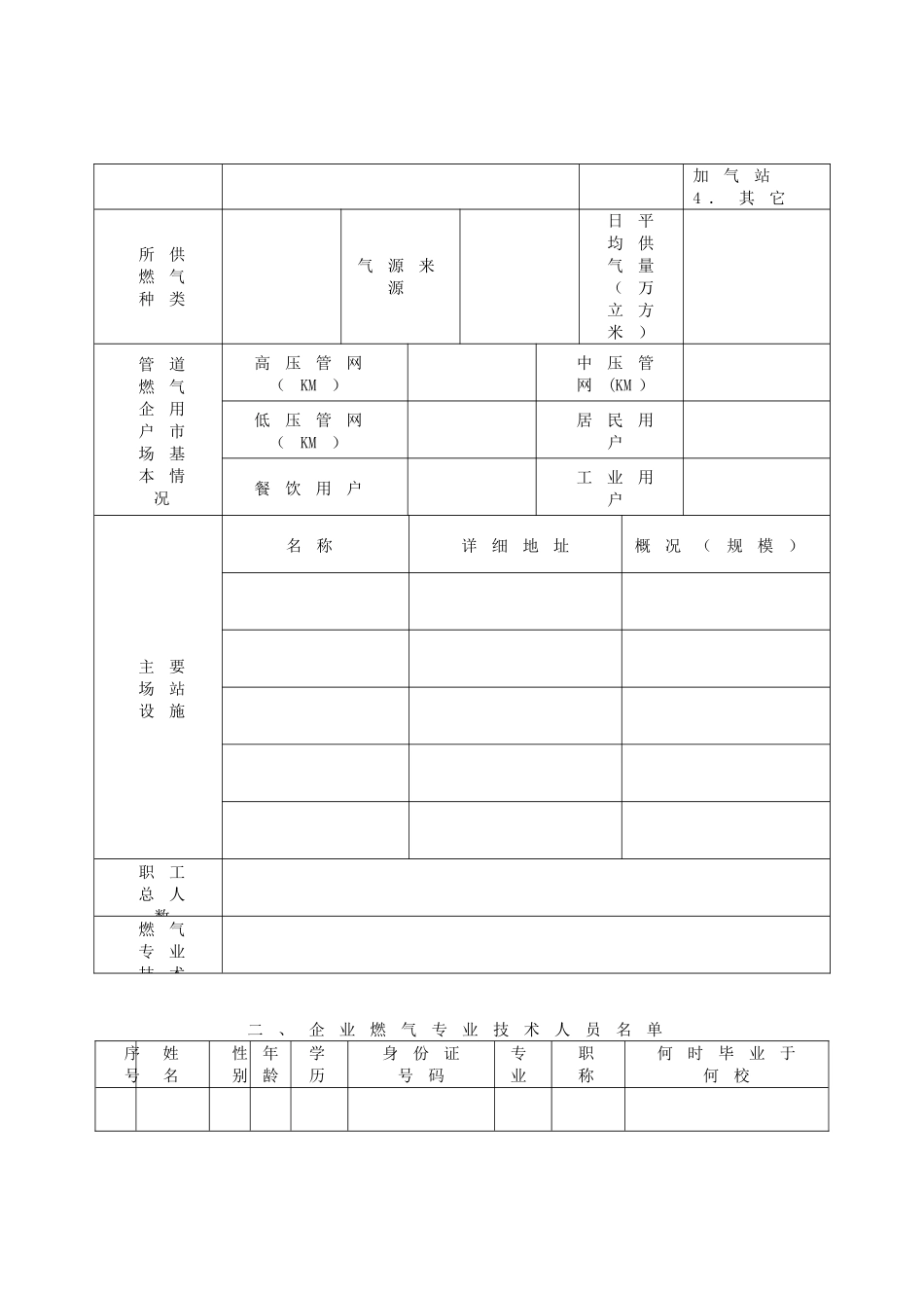 《燃气经营许可证申请表》_第3页