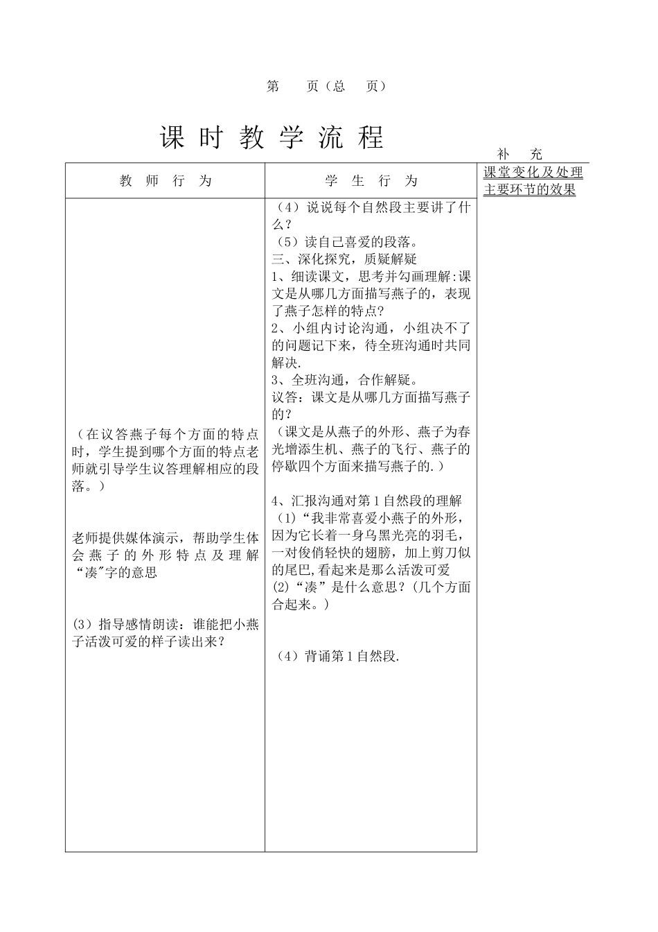 《燕子》优秀教学设计_第3页