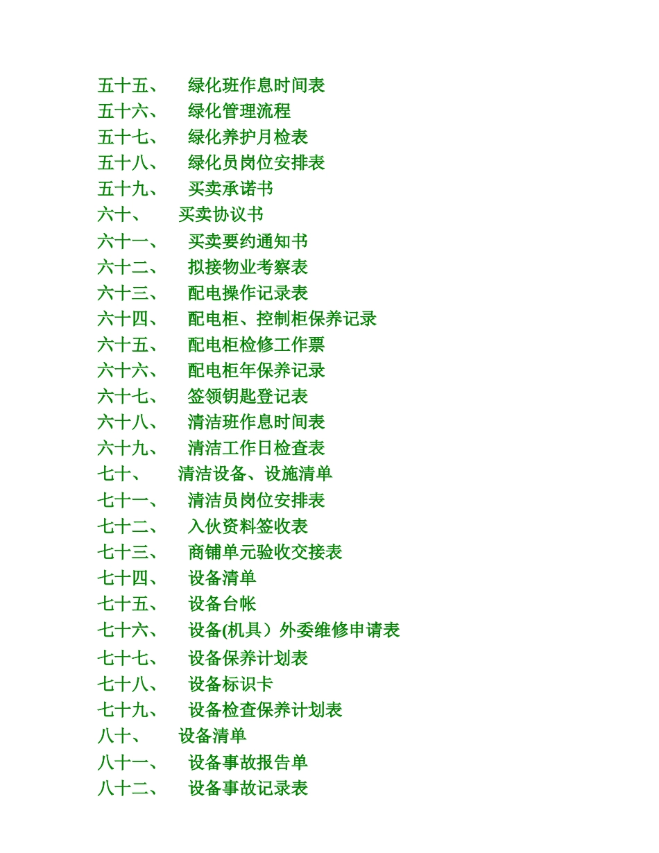 《物业管理》表格大全_第3页