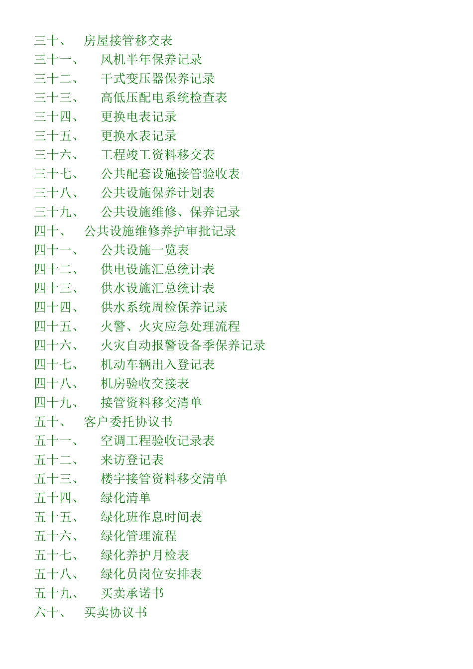 《物业管理》的表格大全_第2页