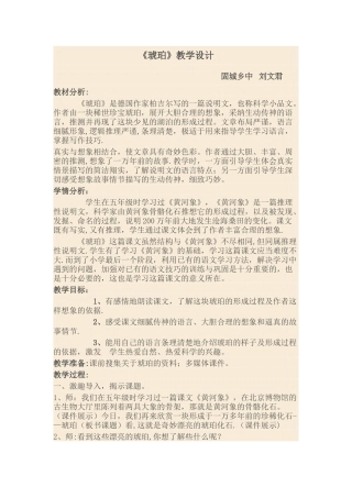 《琥珀》阅读指导课教案