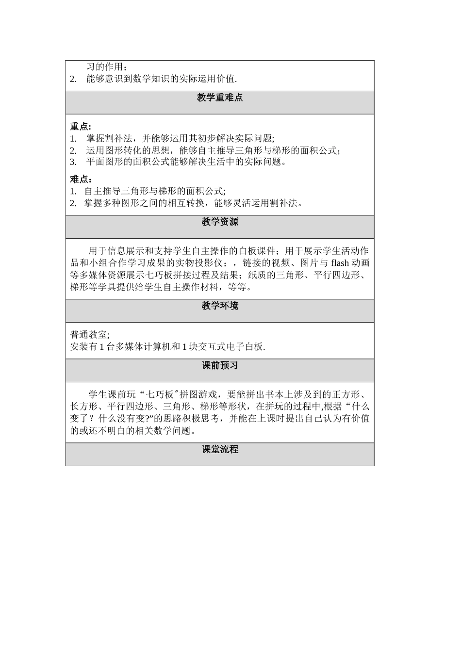 《用割补法计算图形面积》教学设计方案_第2页