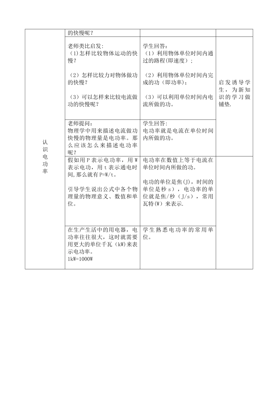 《电功率》优质课教案_第2页
