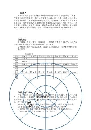 《童年》人物关系图·打印