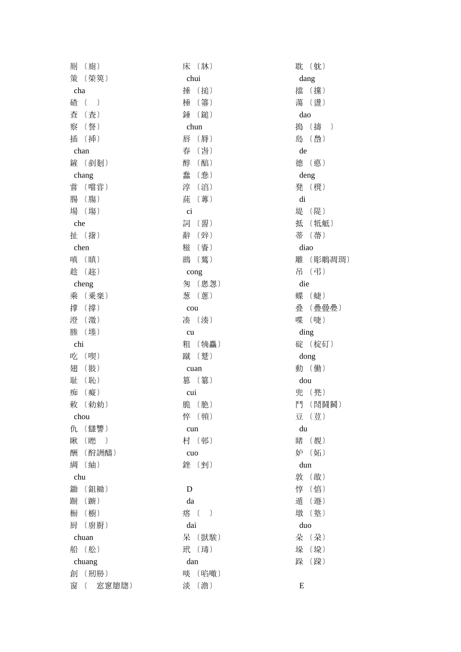 《第一批异体字整理表》_第3页