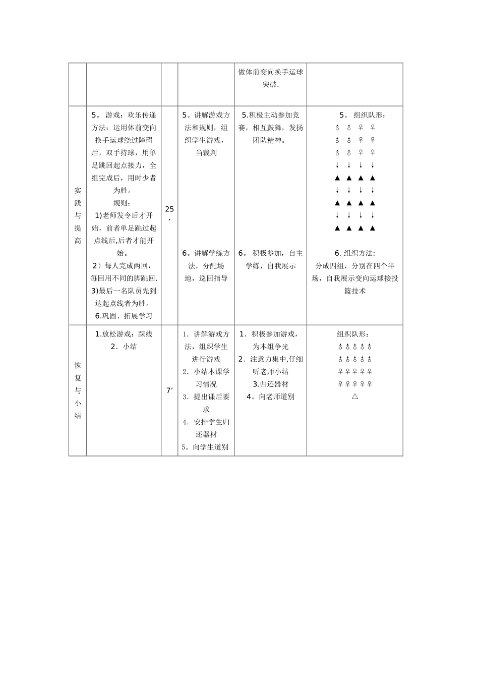 《篮球体前变向换手运球》教学教案_第3页