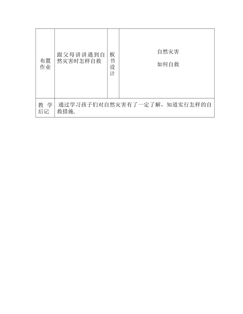 《自然灾害预防与自救》安全教案_第3页