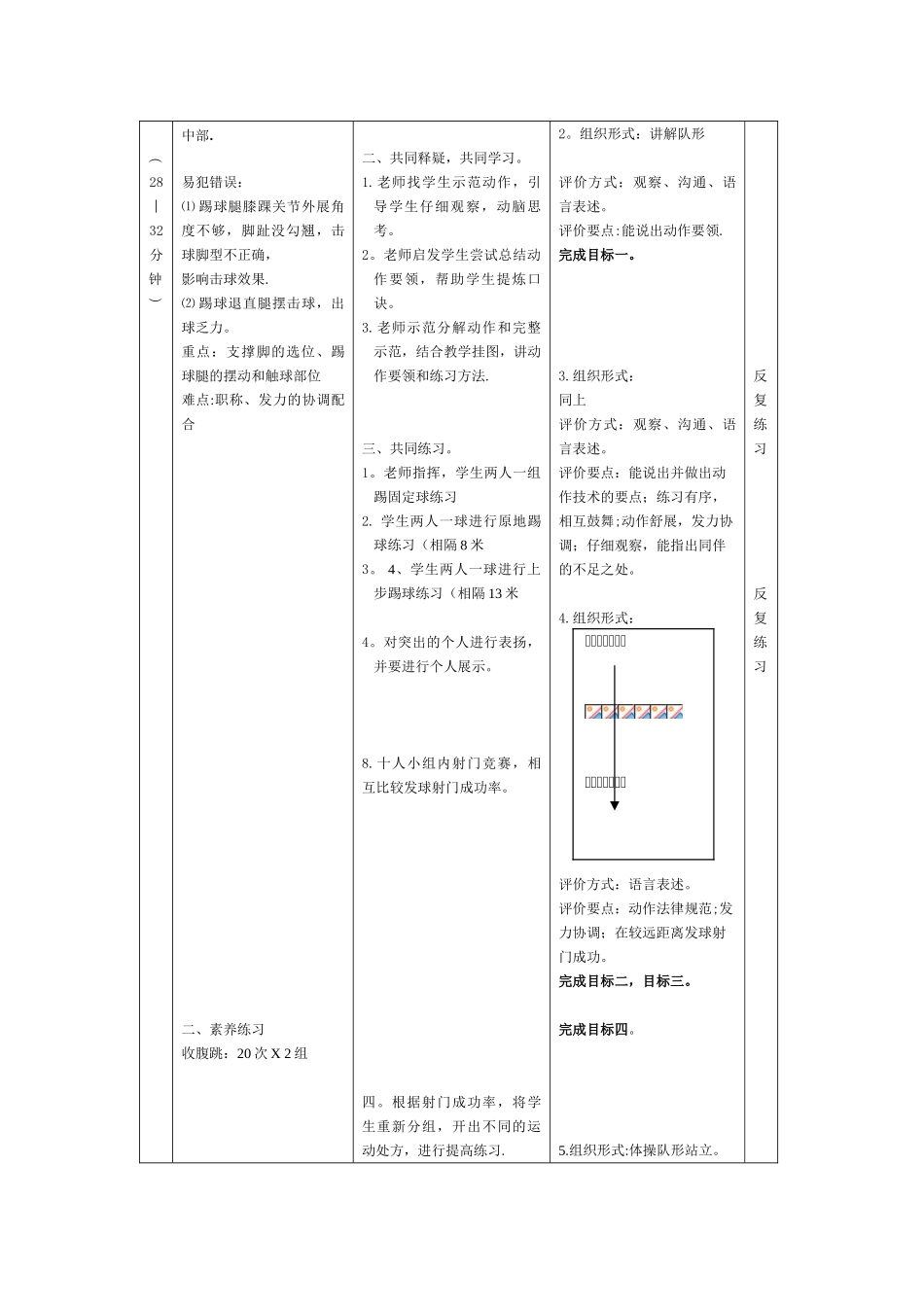 《足球——脚内侧踢球》教案_第3页