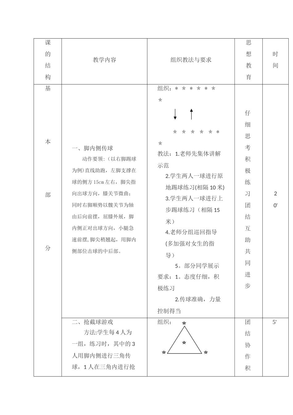 《足球-脚内侧踢球》教案_第3页