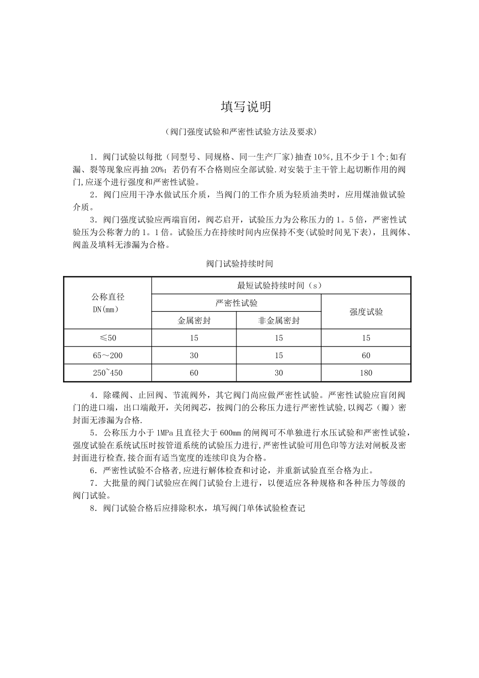 《阀门试验检查记录表》_第3页