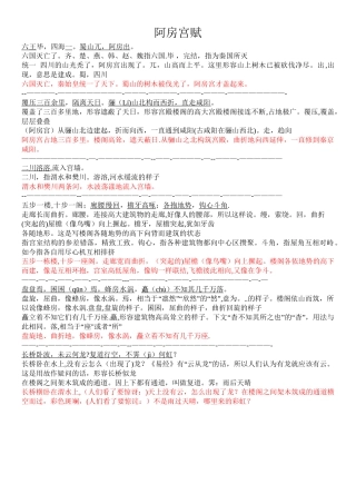 《阿房宫赋》原文注释翻译对照及文言现象全面总结