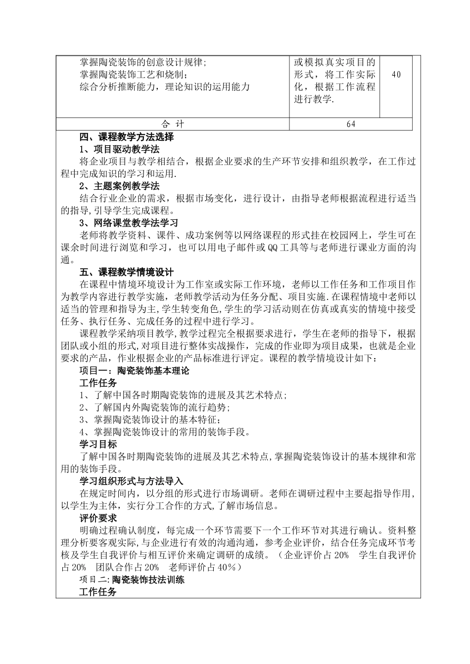 《陶瓷装饰》授课计划_第3页