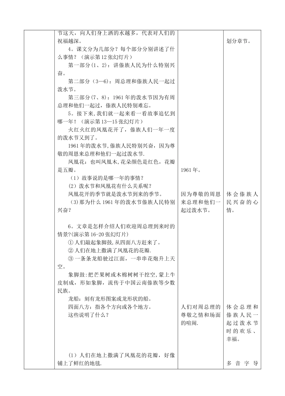 《难忘的泼水节》教案_第3页