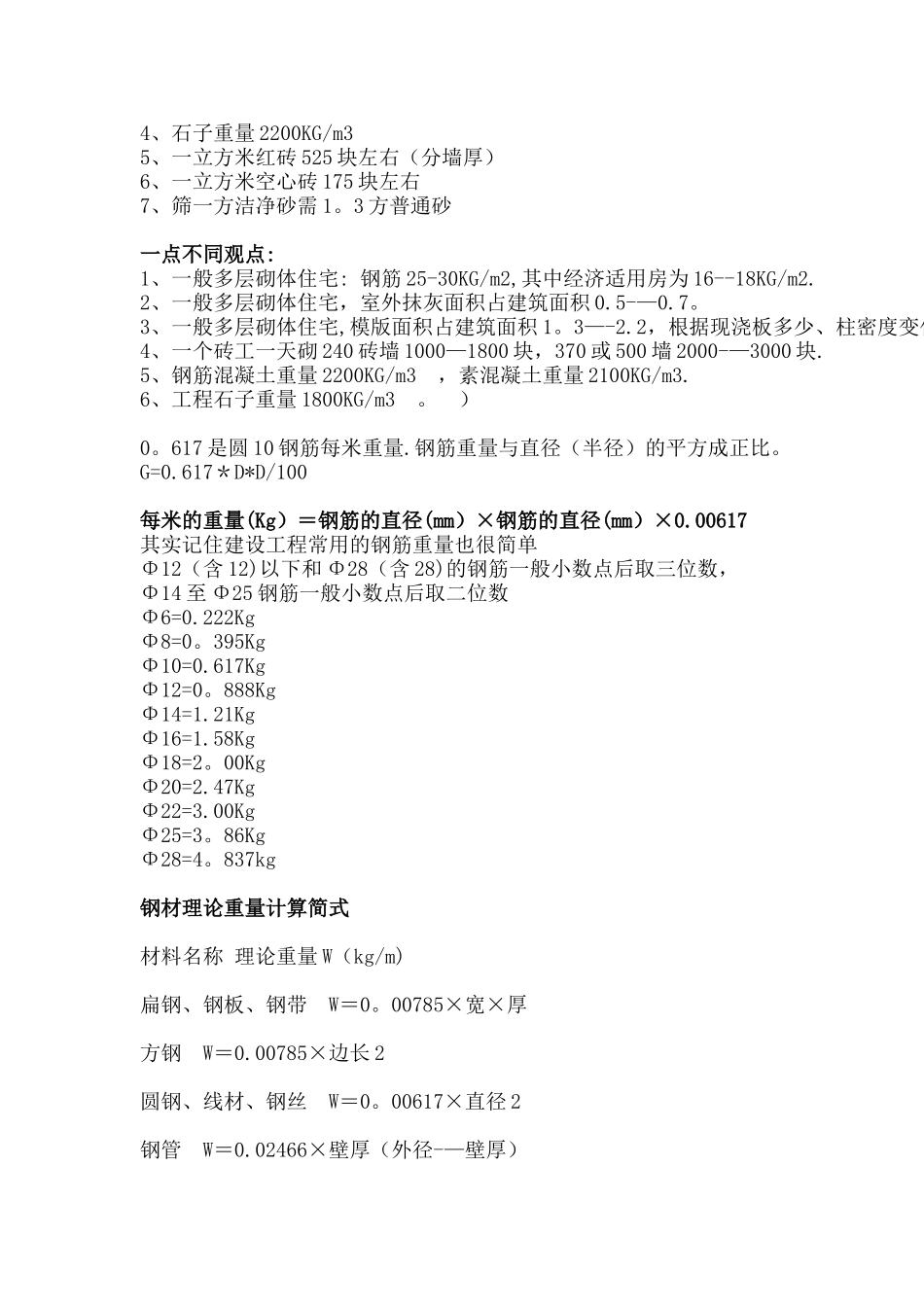 一个建筑工程师最起码应该知道的数据_第3页
