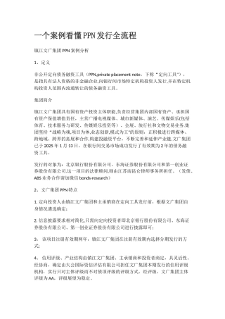 一个案例看懂PPN发行全流程