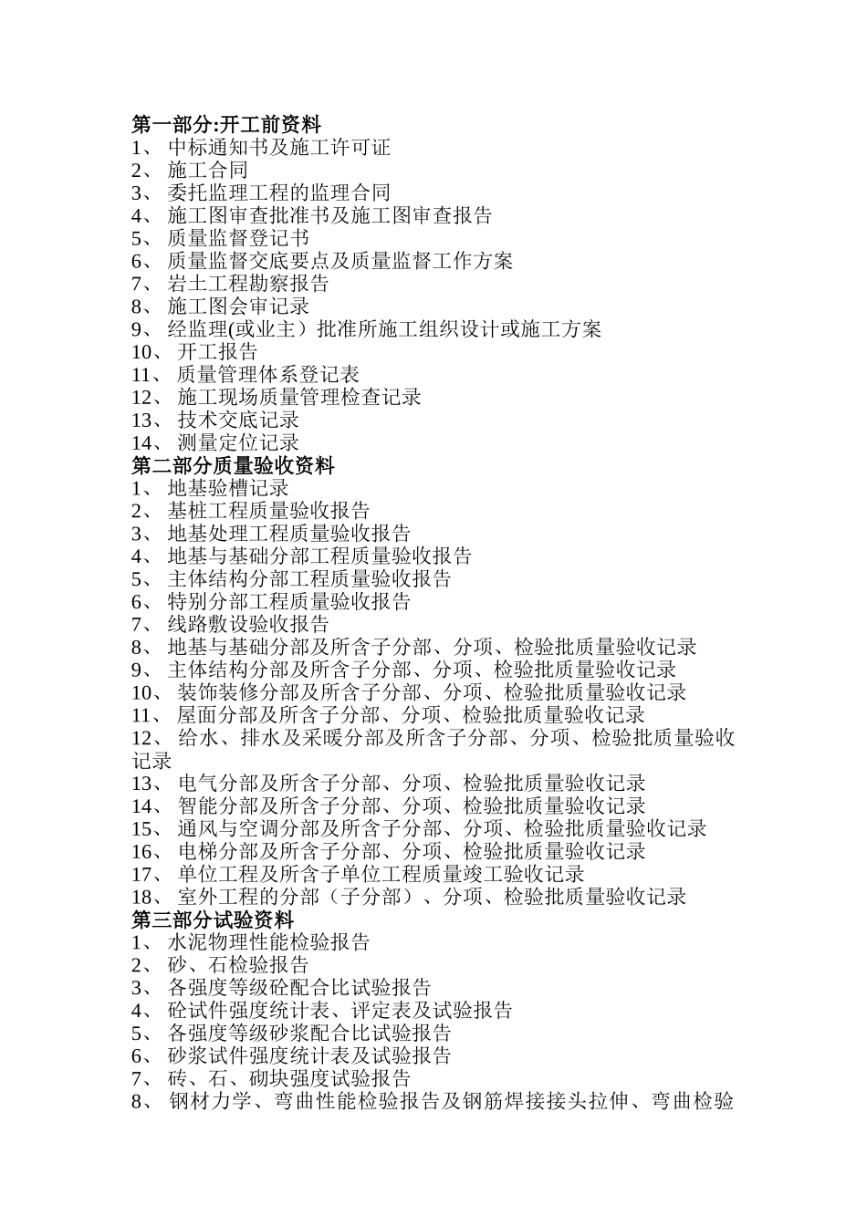 一套完整的建筑工程资料._第1页