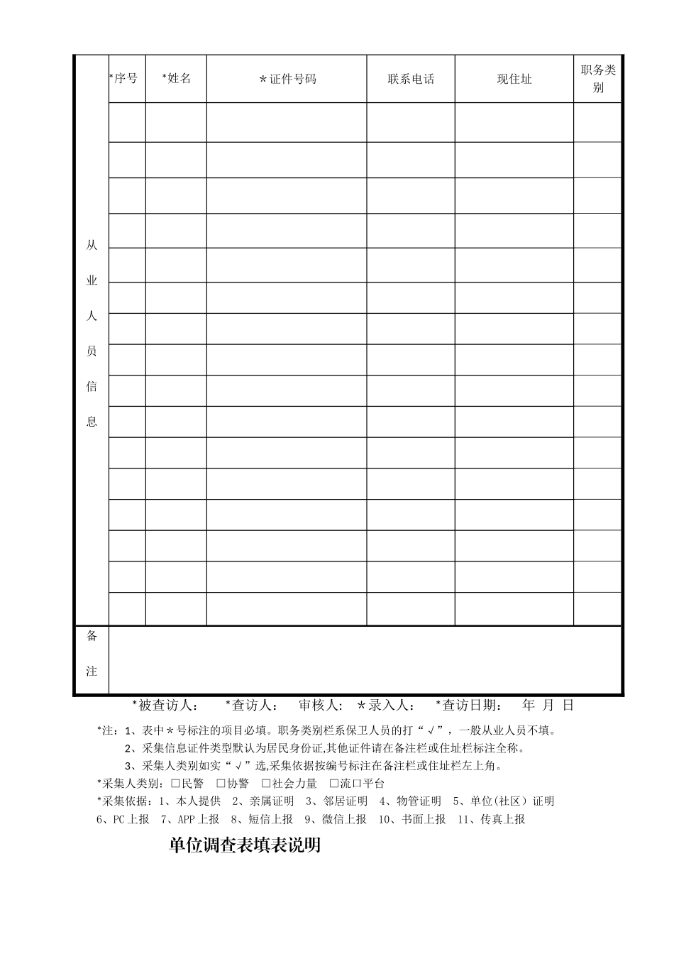 一标三实单位调查表_第2页