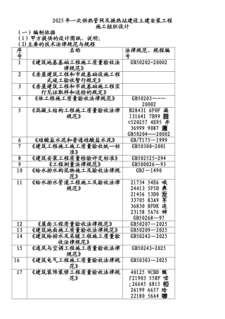 一次供热管网及换热站建设土建安装工程施工组织设计