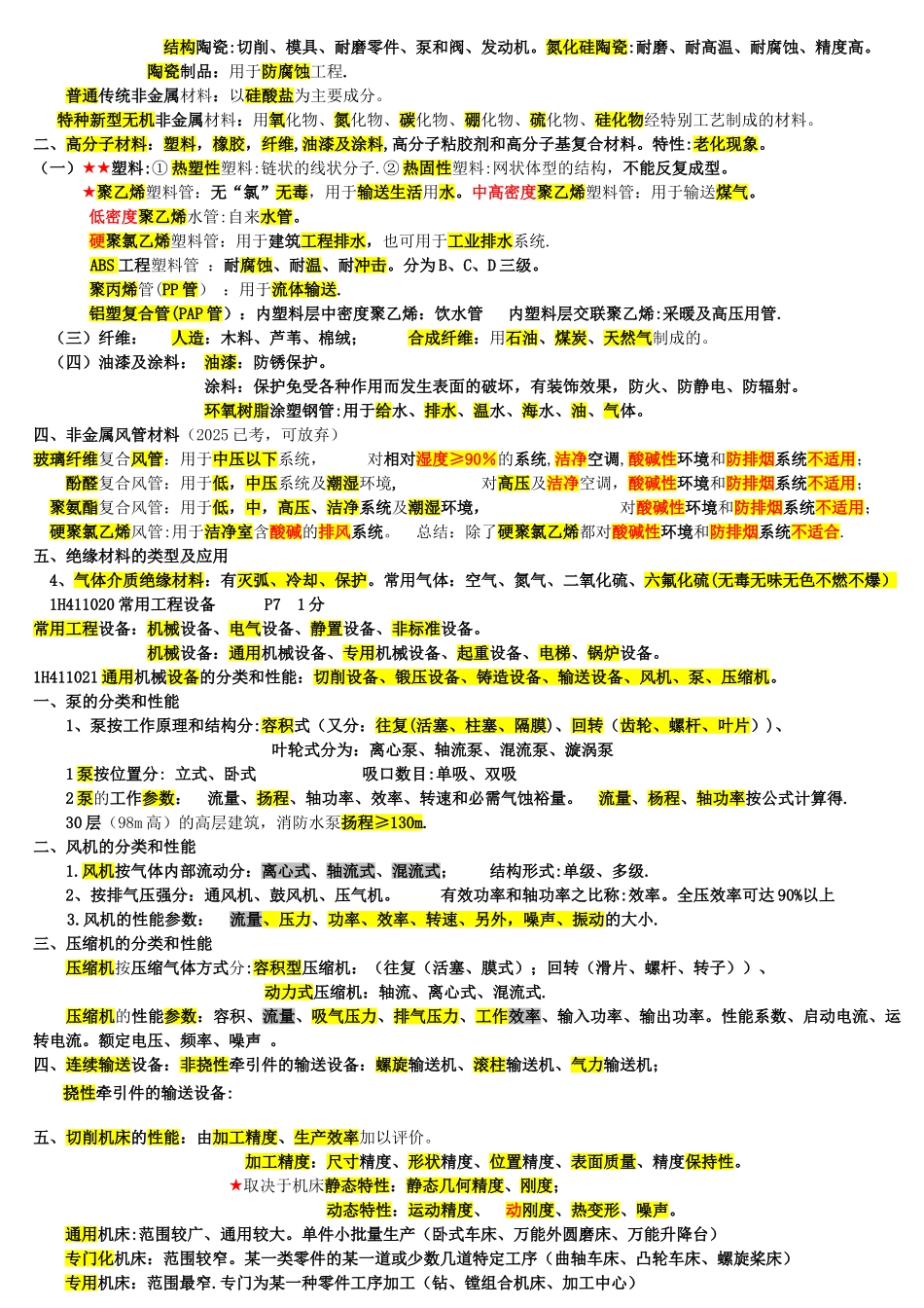 一级建造师机电实务必过知识点_第2页