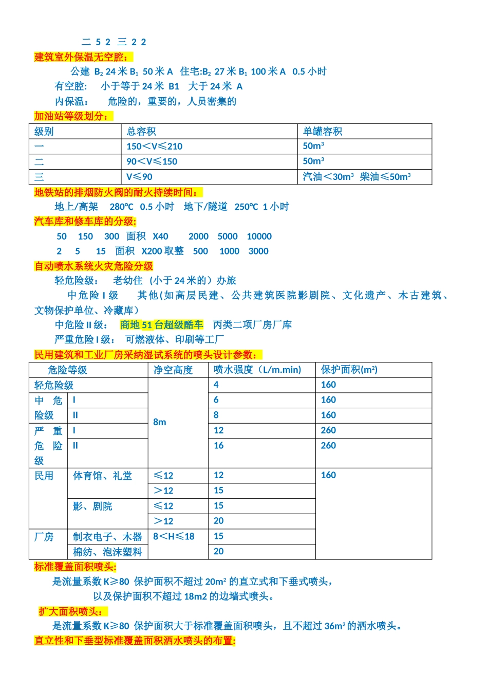 一级消防工程师重点记忆口诀_第2页