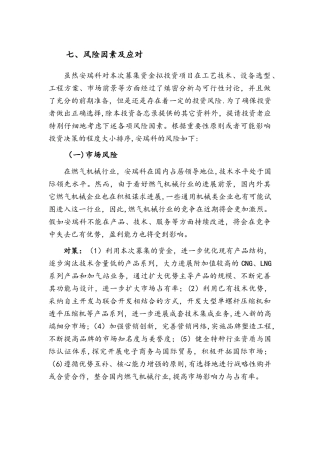 七、经营风险和对策范文