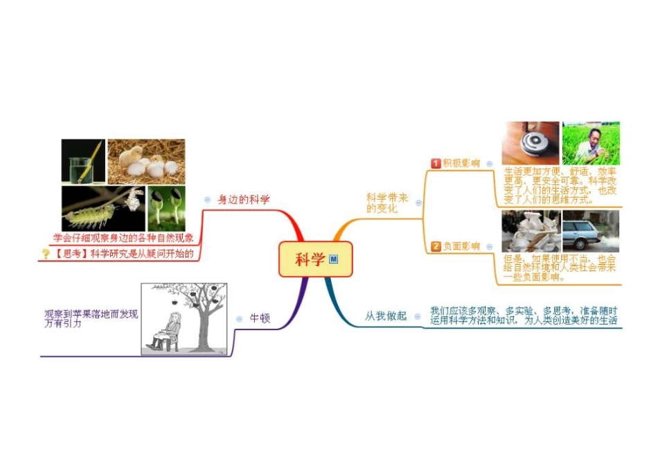 七上科学第1-3章思维导图_第2页