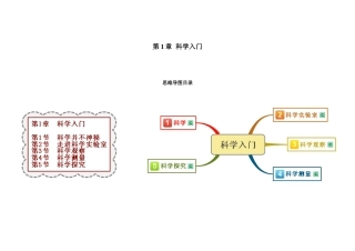 七上科学第1-3章思维导图