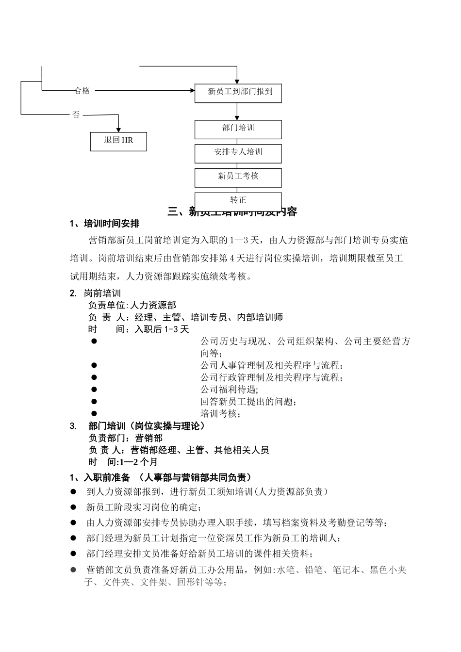 万佳国际酒店营销部文员：新员工入职培训流程DOC_第2页