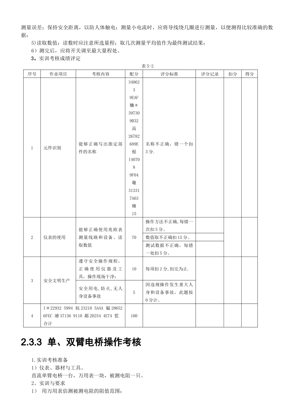 万用表的操作考核_第3页