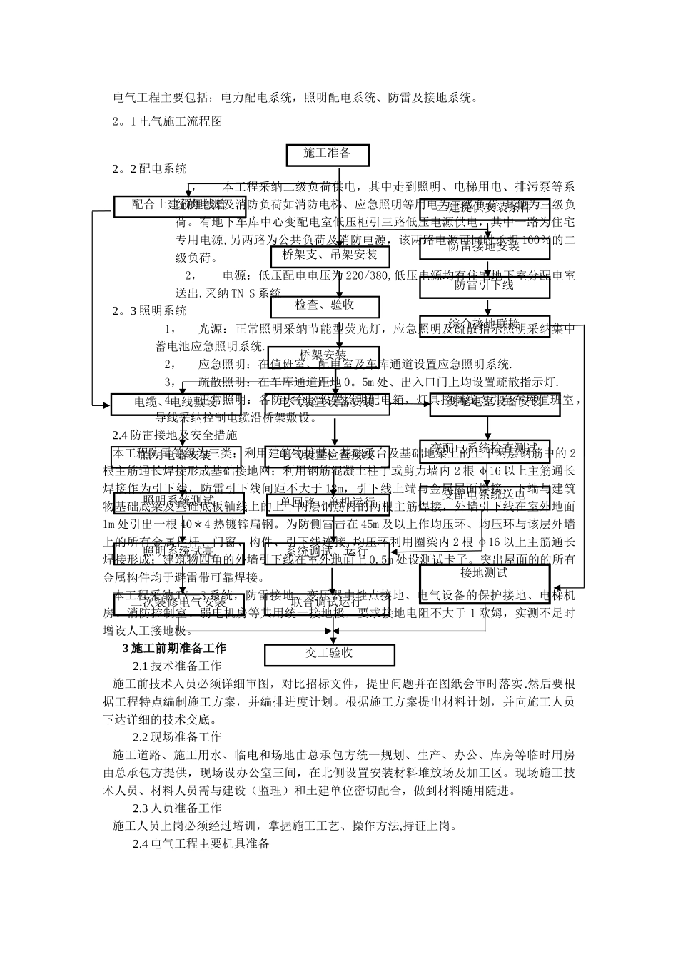 万科建筑电气工程施工方案_第3页