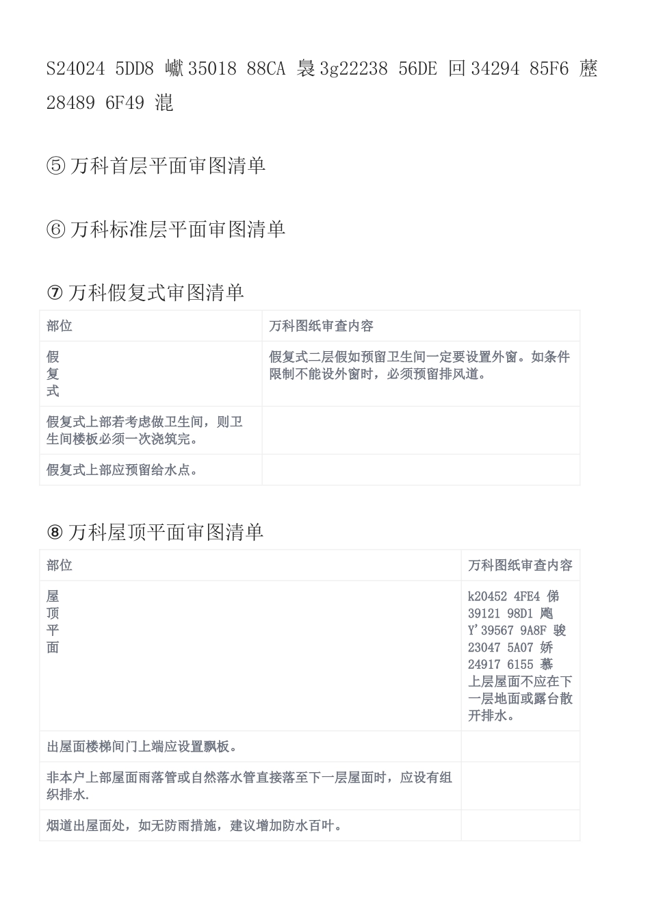 万科建筑施工图审图清单_第2页