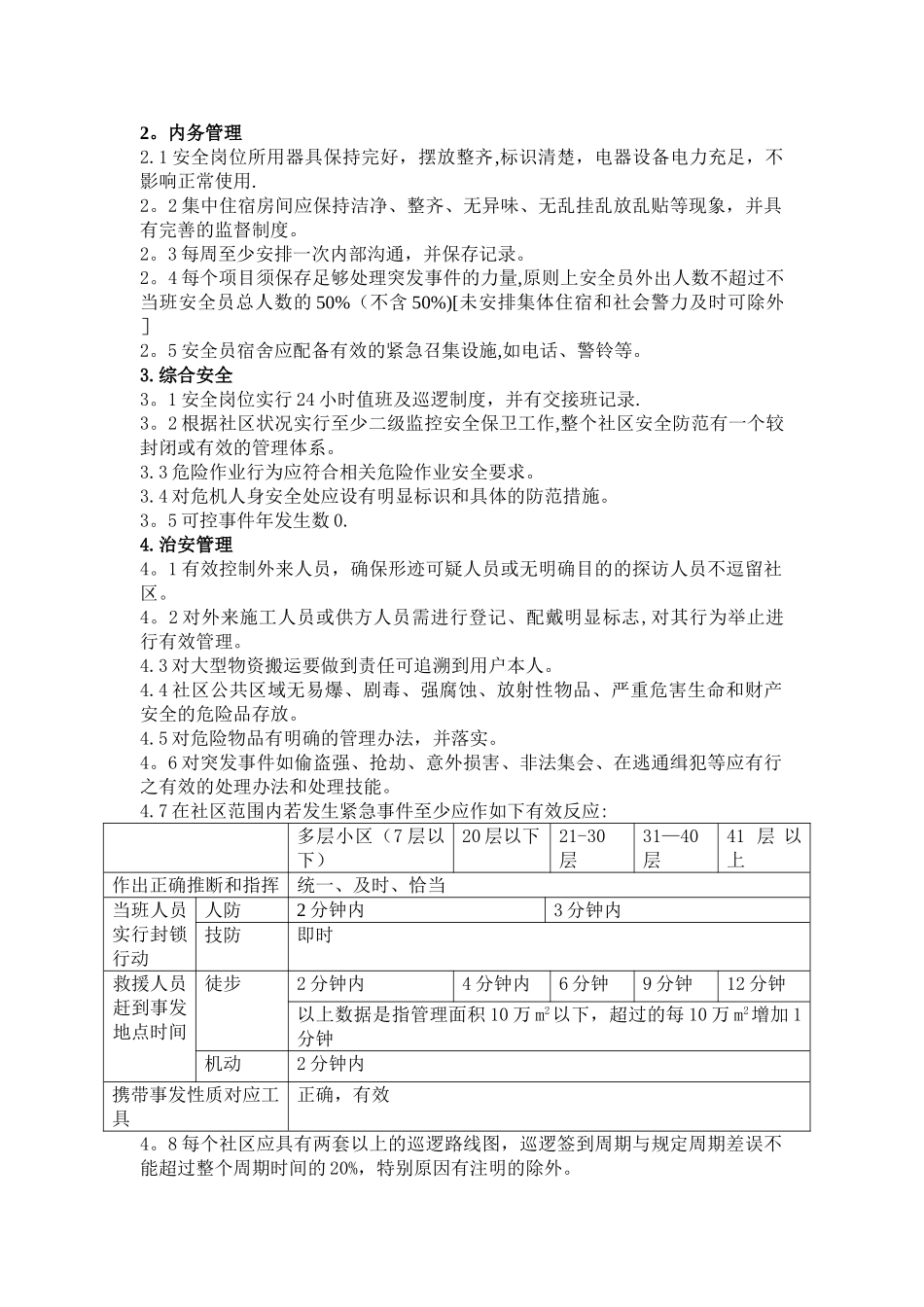 万科物业管理检查标准_第2页