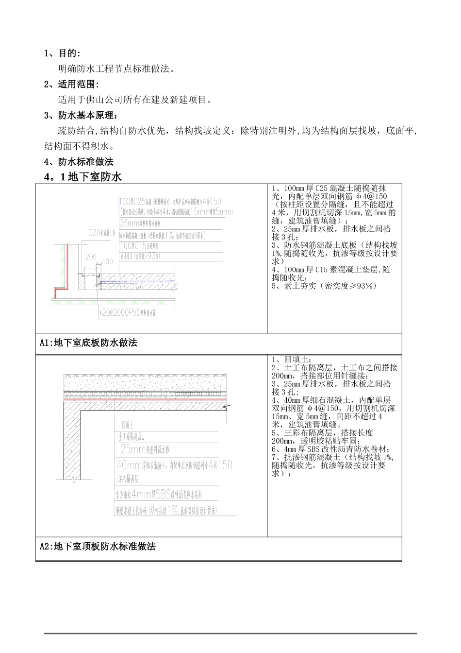 万科防水工程标准做法2-2_第2页