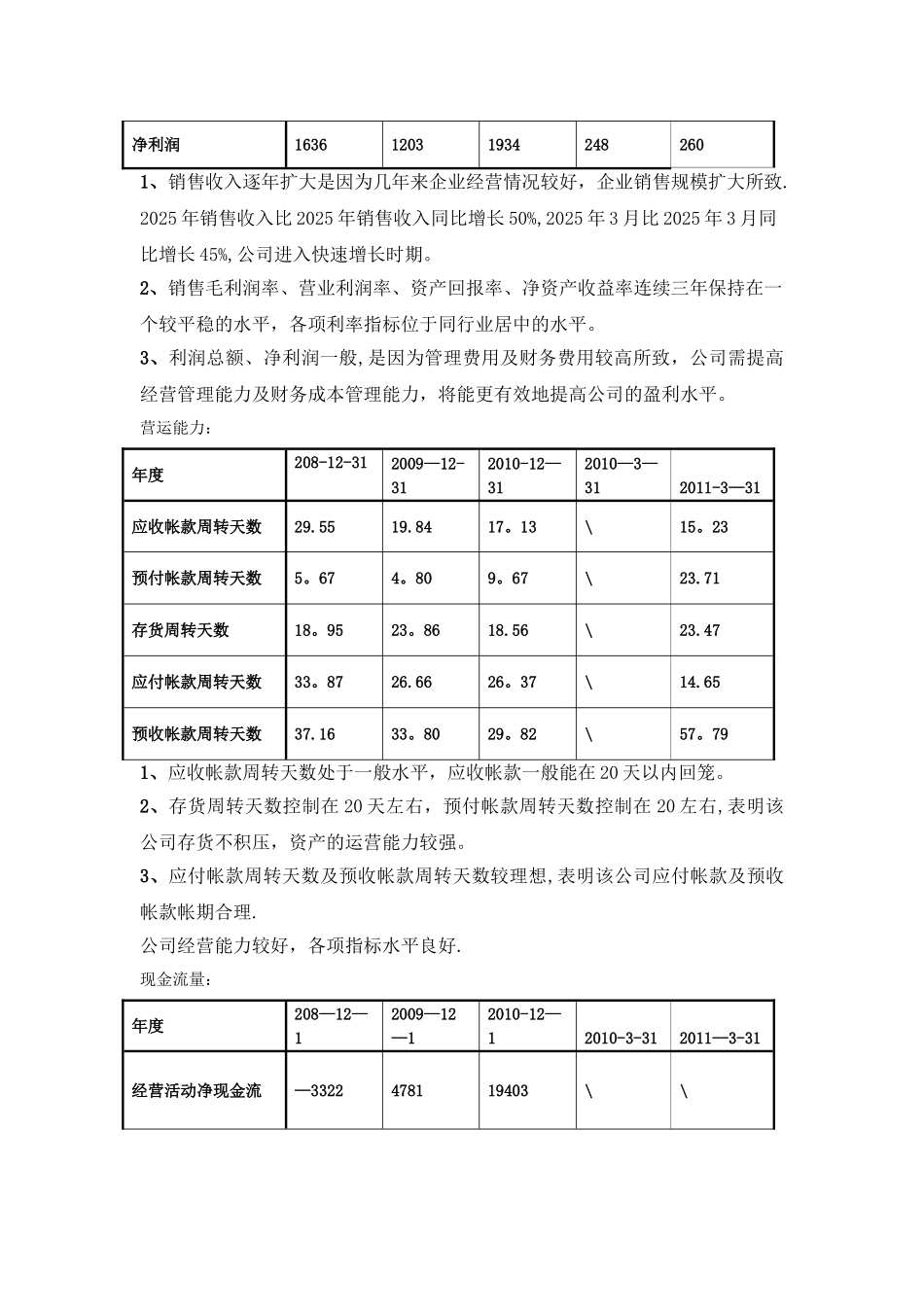 万通国际贸易有限公司财务报表分析案例_第3页