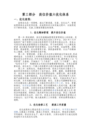 三、岗位价值六优化体系