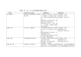 三位一体工作细则