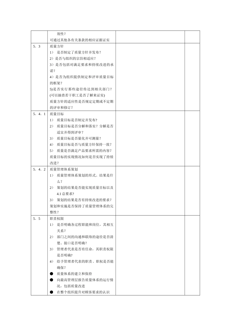 三体系内审检查表_第2页