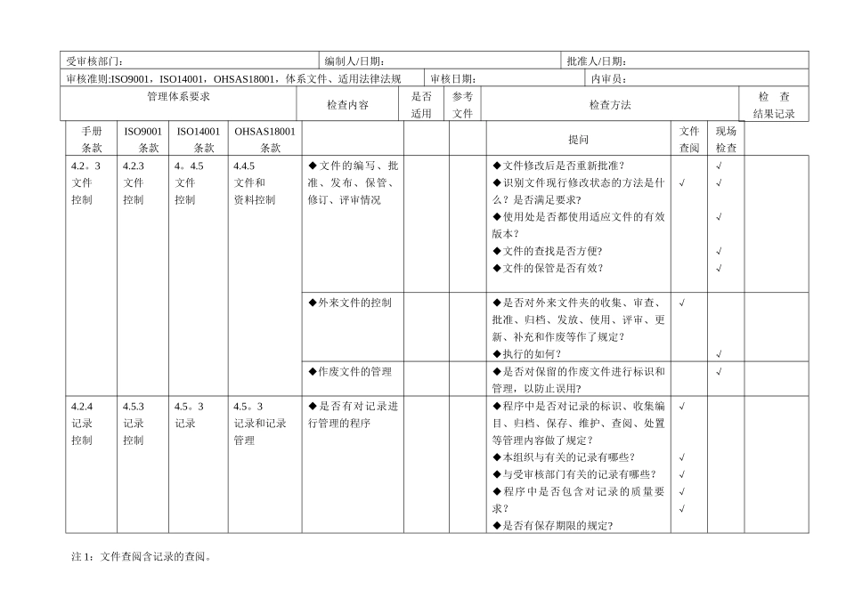 三体系内审检查表42766_第3页