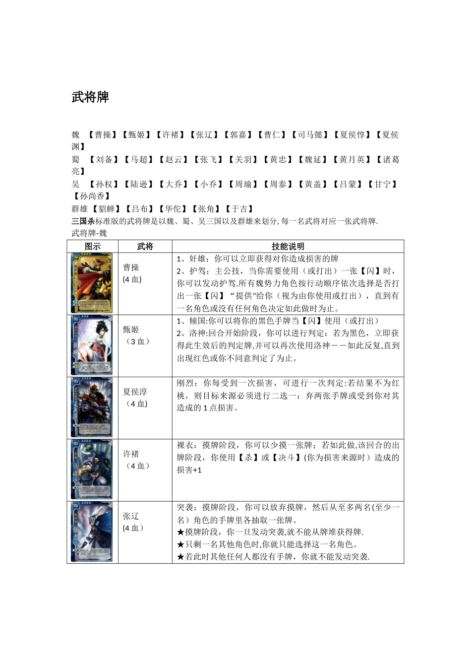 三国杀卡牌详细介绍_第2页