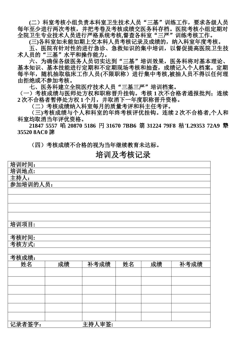 三基三严培训考核记录本_第2页