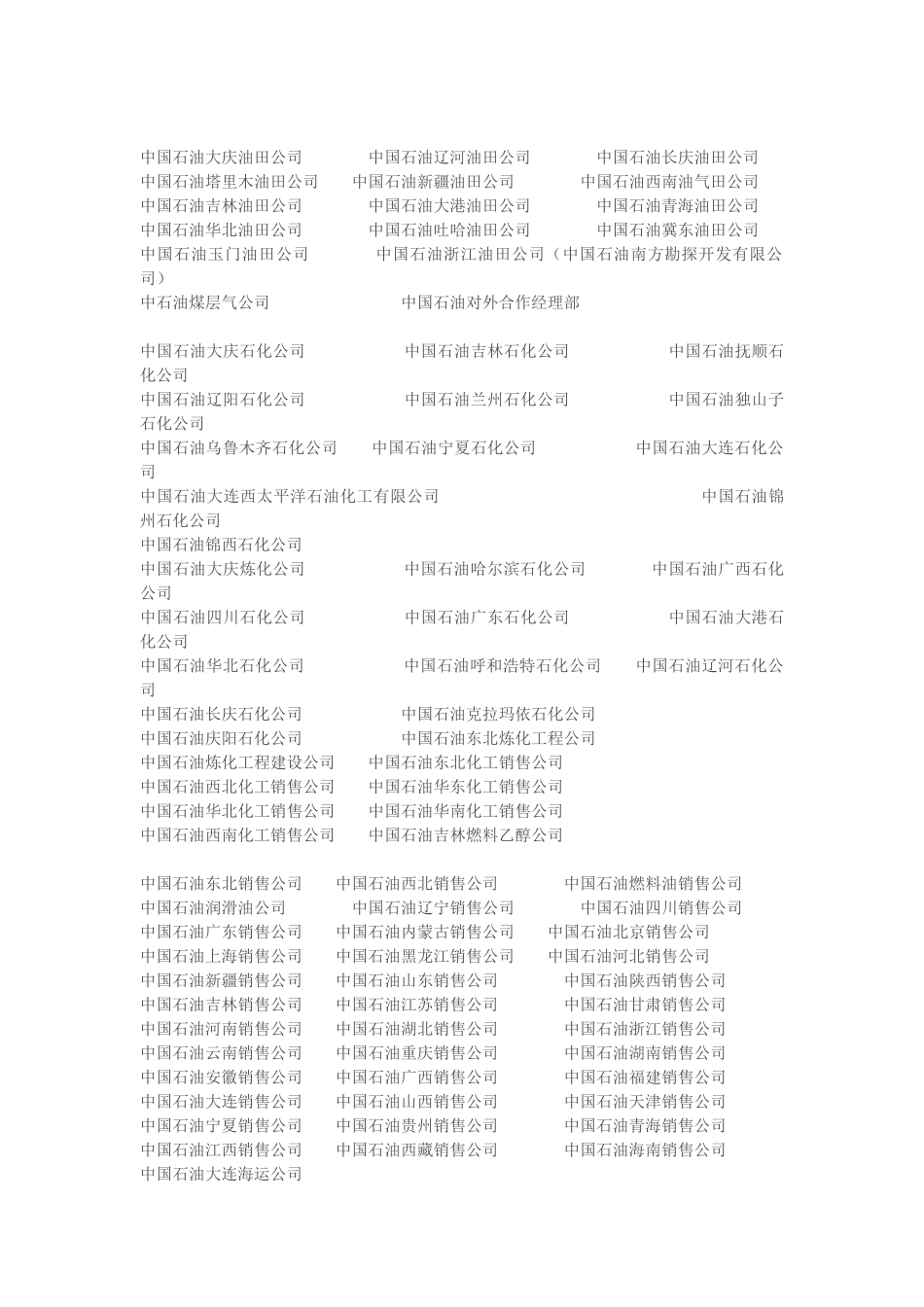 三大石油公司组织架构_第2页