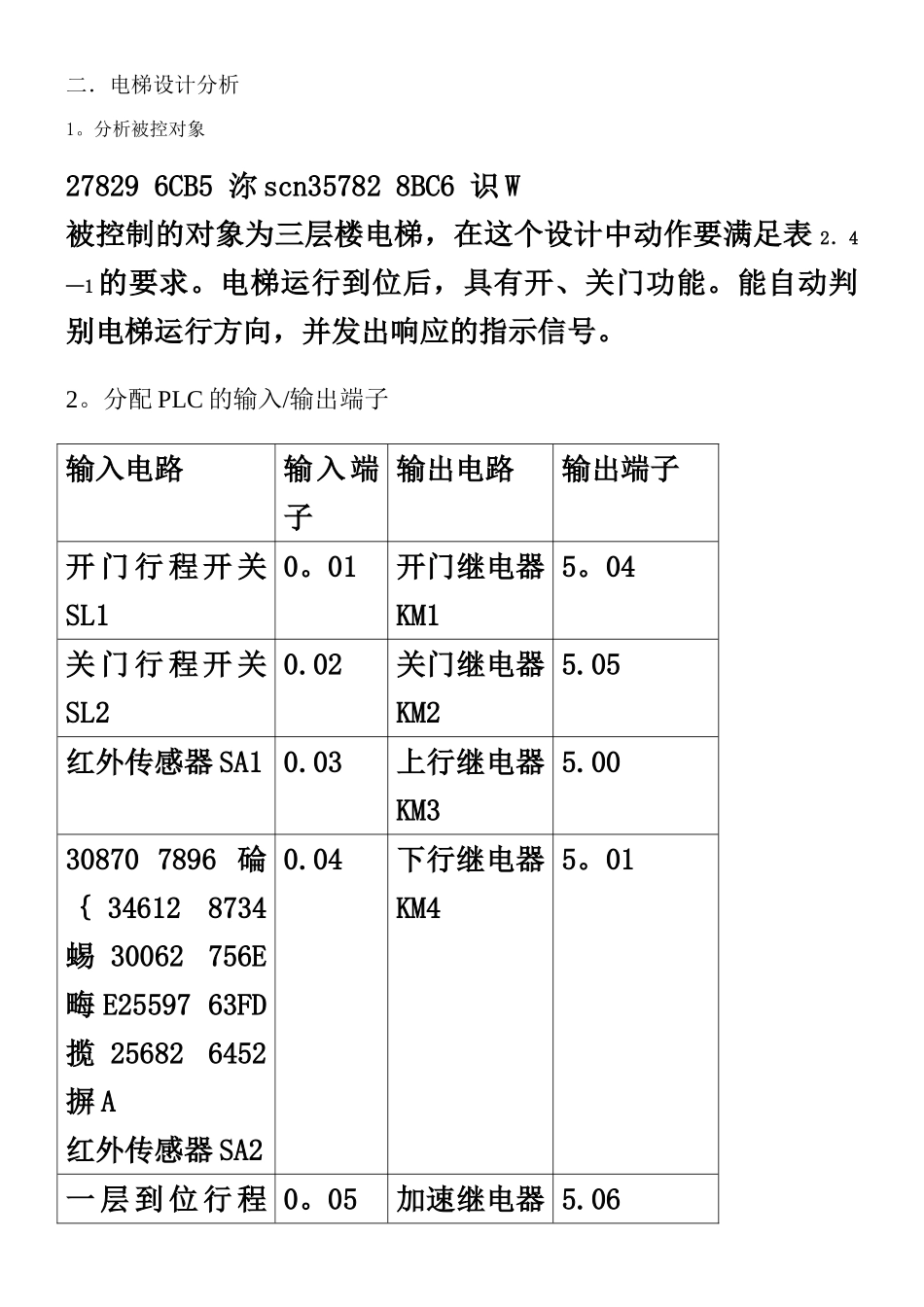 三层电梯PLC控制系统设计报告_第3页