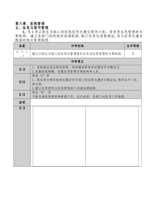 三甲医院复审自评表