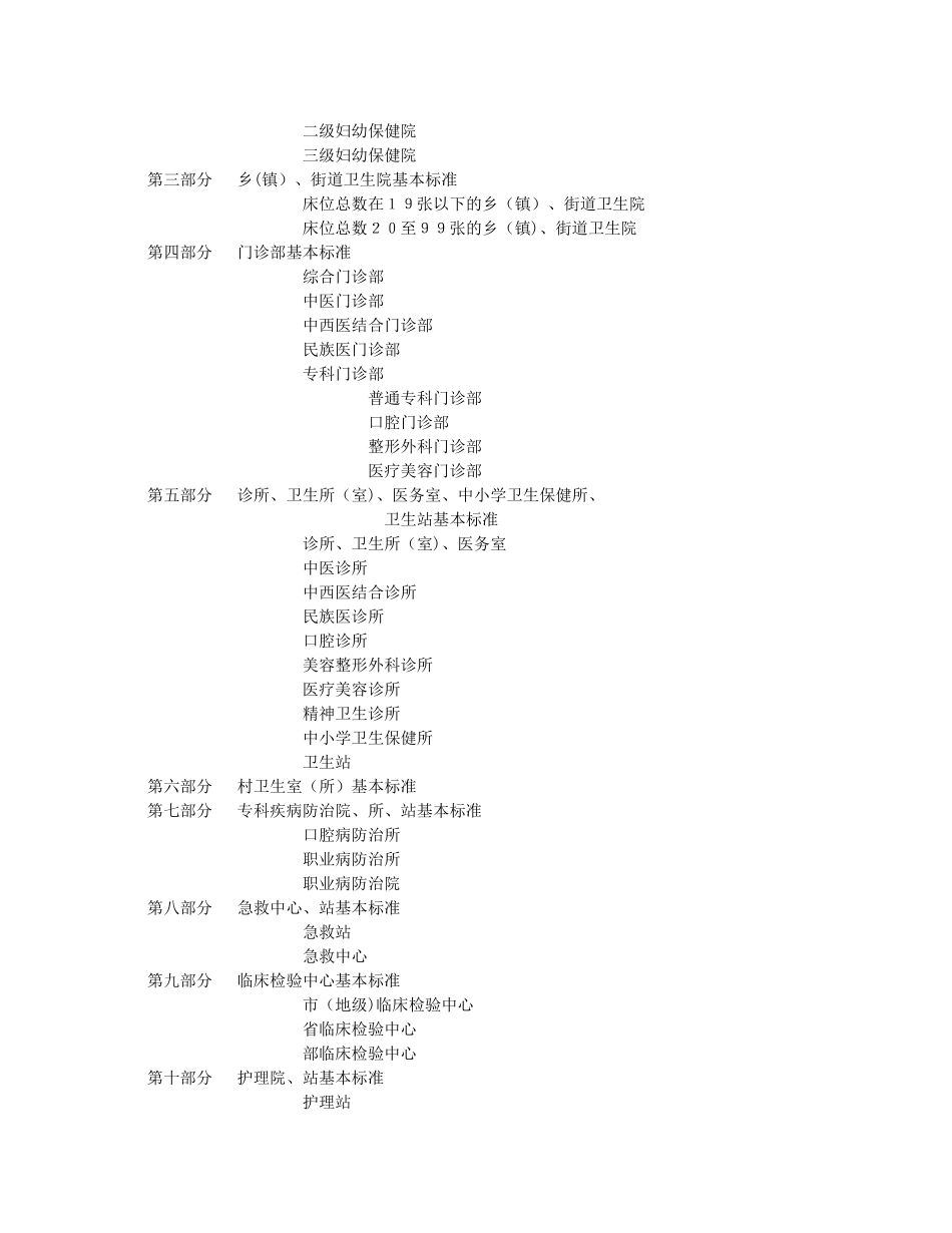 三甲医院建设标准新-三甲医院床位数要求_第3页