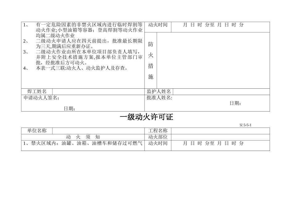 三级动火许可证_第2页