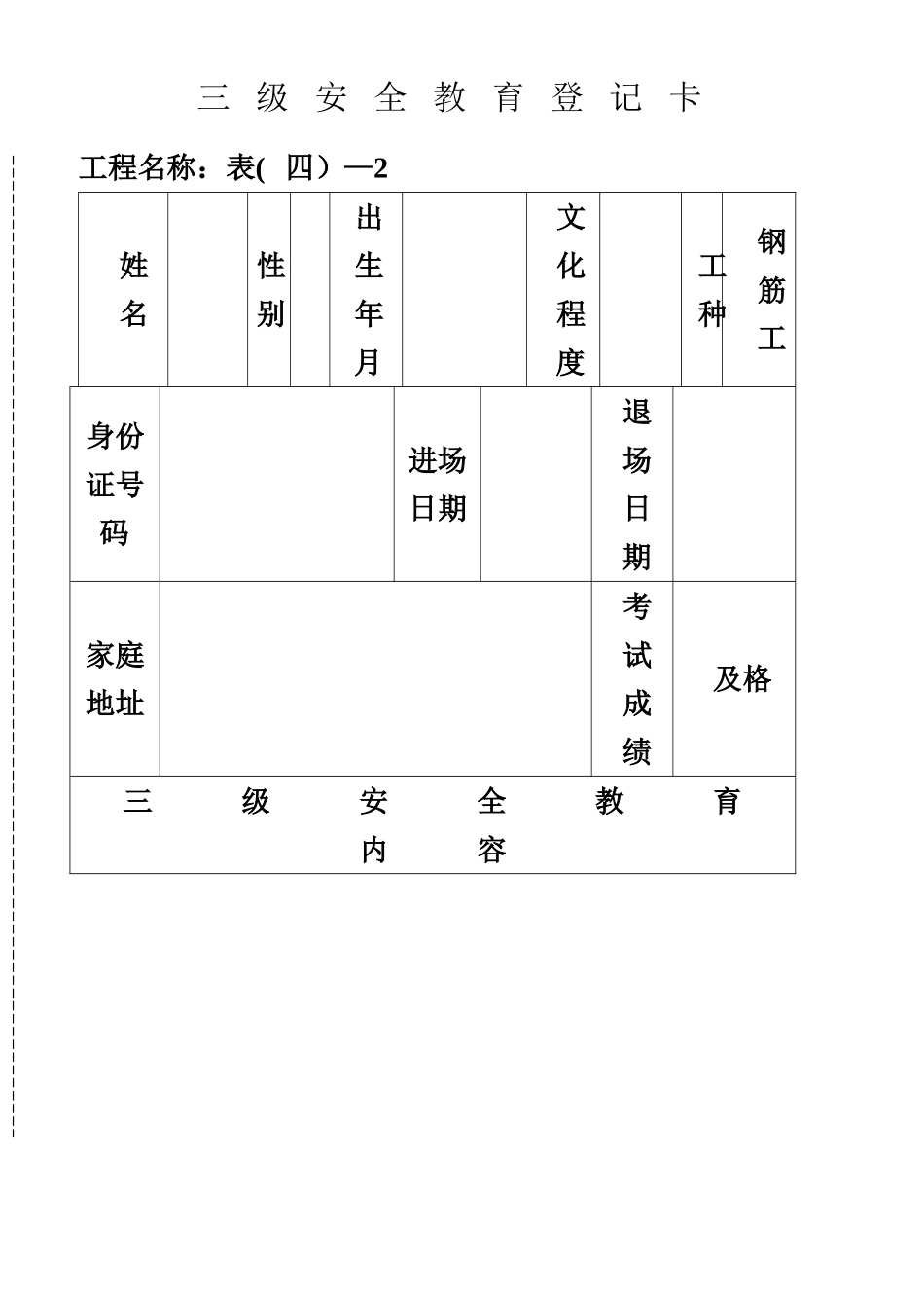 三级安全教育卡_第1页