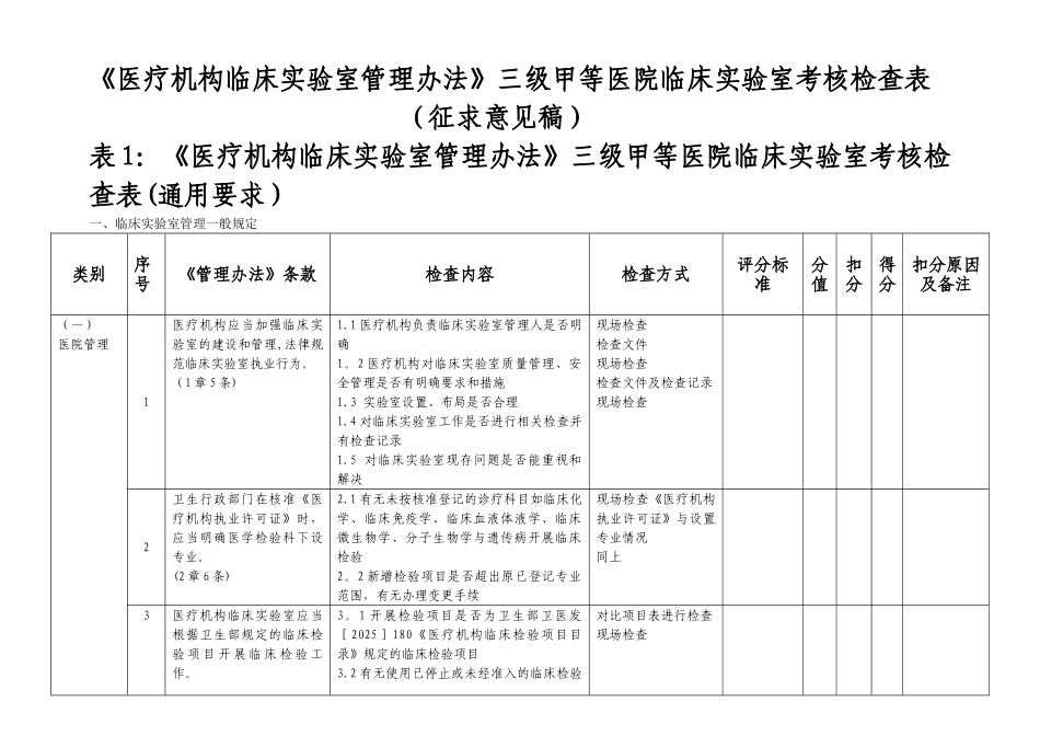 三级甲等医院临床实验室_第1页